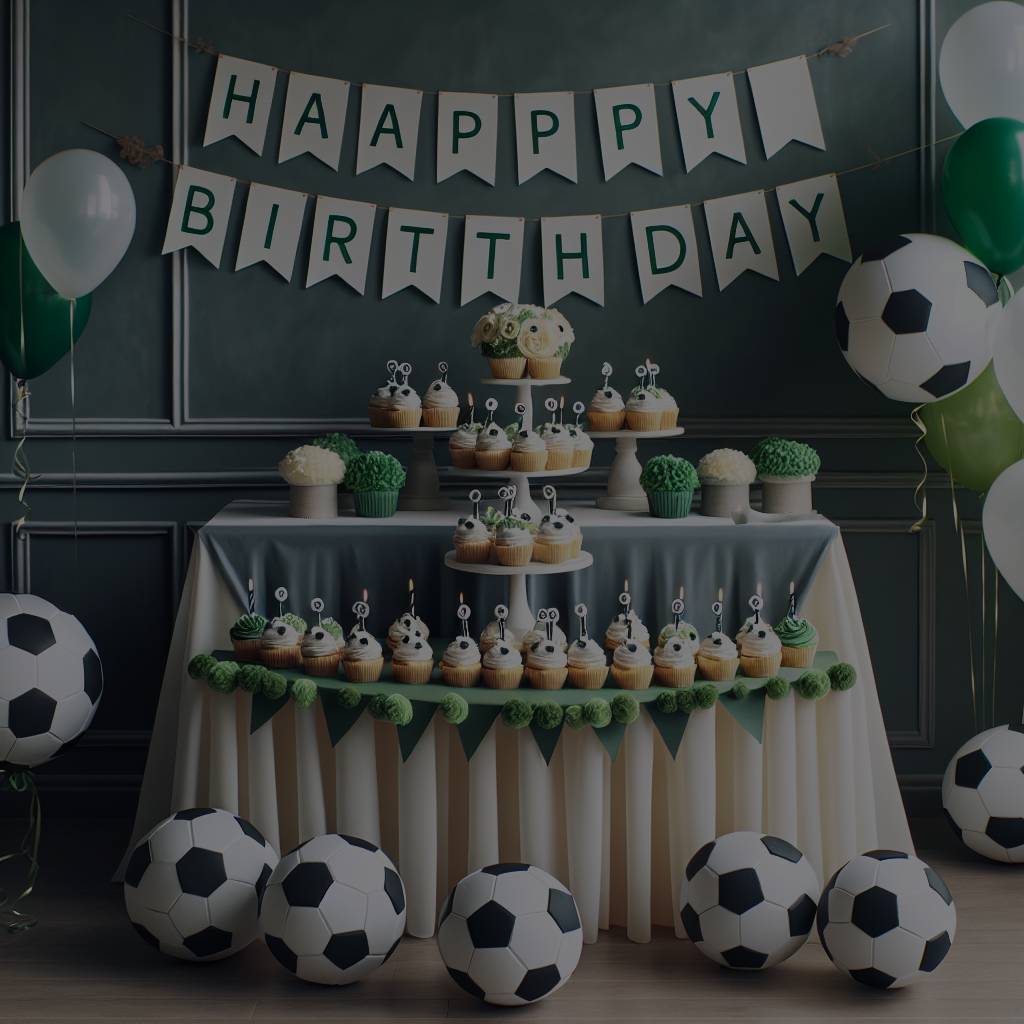 Idées de décoration pour une fête d'anniversaire football